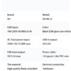 XO WL12 (UK) Υποδοχή 4USB 1.8μ
