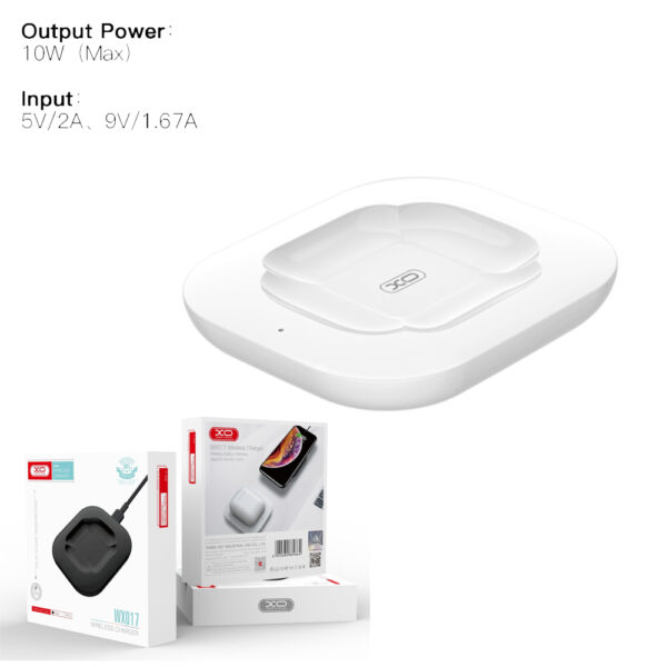 XO WX017 10W Ασύρματη Φόρτιση QC Άσπρο