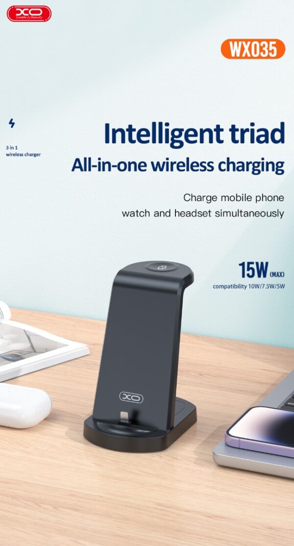 wx035__01.jpg WX035 3-in-1 Multi-function Wireless Charging Black