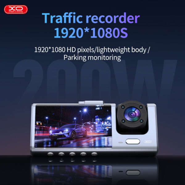 XO XJ03 Εμπρός και πίσω διπλή βιντεοκάμερα 1080 HD