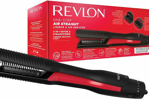 Revlon One Step AirStraight Ισιωτικό Μαλλιών Μαύρο
