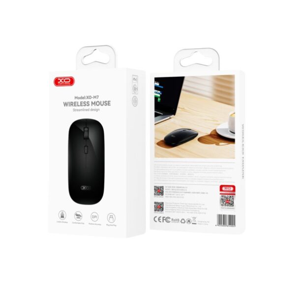 xo-m7_black.jpg XO M7 Ασύρματο Ποντίκι Γυαλιστερό Μαύρο