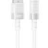 XO NB282 Καλώδιο Γρήγορης Φόρτισης Σιλικόνης 6A Type-C λευκό