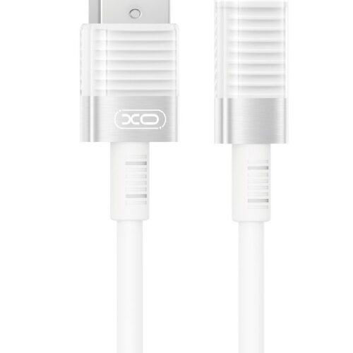 XO NB282 Καλώδιο Γρήγορης Φόρτισης Σιλικόνης 6A Type-C λευκό