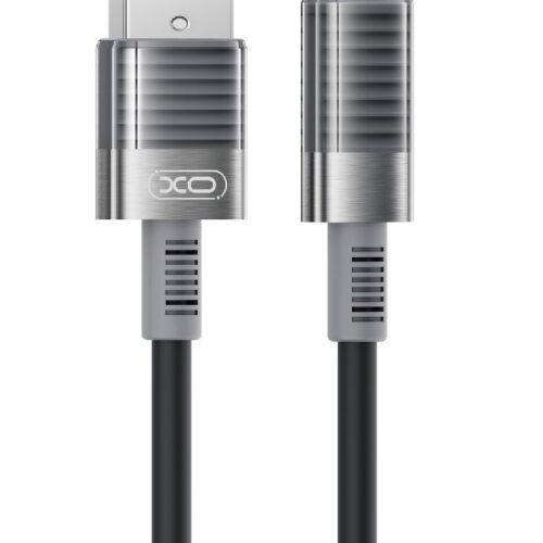 XO NB282 Καλώδιο Γρήγορης Φόρτισης Σιλικόνης 6A Type-C Μαύρο
