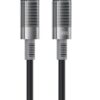 XO NB-Q282B Καλώδιο Σιλικόνης Type-c σε Type-c 60W Μαύρο
