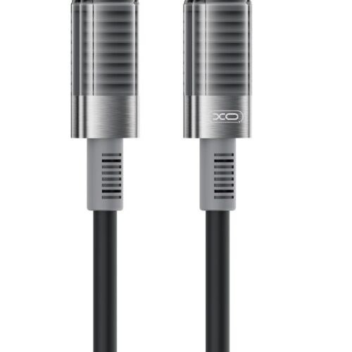 XO NB-Q282B Καλώδιο Σιλικόνης Type-c σε Type-c 60W Μαύρο