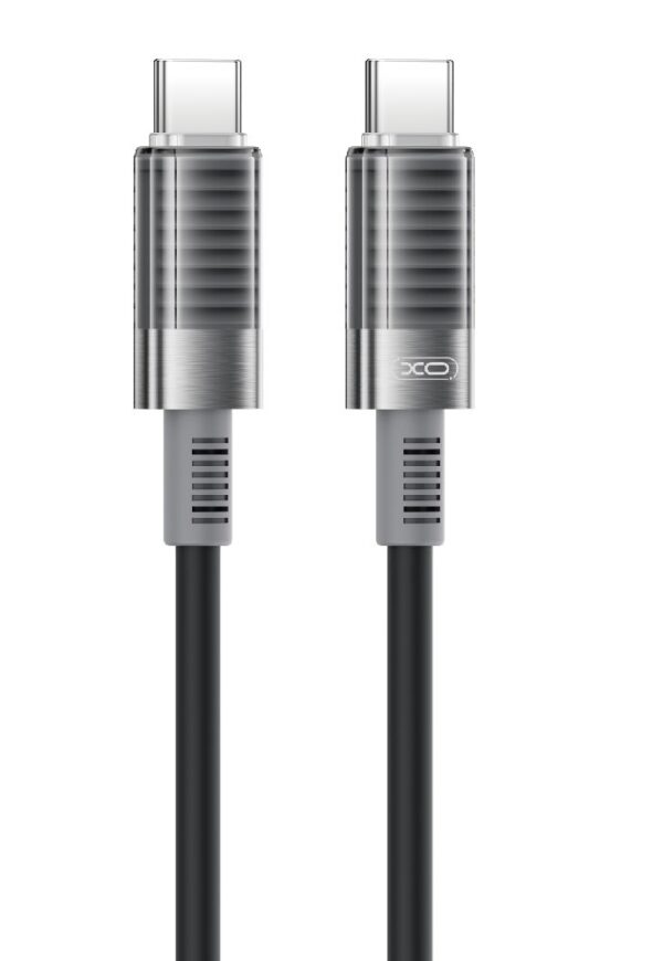 XO NB-Q282B Καλώδιο Σιλικόνης Type-c σε Type-c 60W Μαύρο