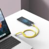 XO NB251 6A Καλώδιο Φόρτισης + Data για Type-C L=1m Κίτρινο