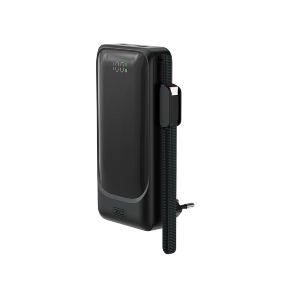 xo_pr282_7_.png XO PR282 Powerbank Ταχείας Φόρτισης 22.5W με Πρίζα & Λουράκι Type-C 10.000mAh