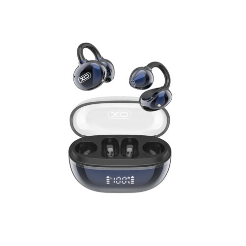 XO G43 Ακουστικά Bluetooth με Διαφανή Eπιμεταλλωμένο Σχεδιασμό OWS Μπλε