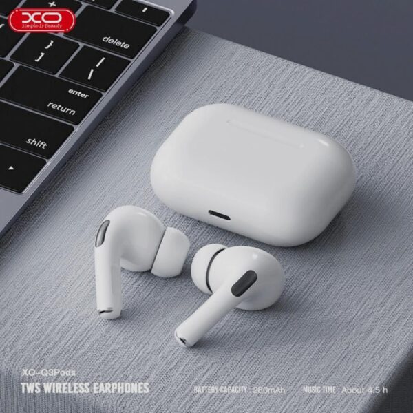 xoq3_5_.jpg XO Q3Pods Bluetooth Ακουστικά (3ης γενιάς με Αισθητήρα Αυτιού Και Λειτουργία Ασύρματης Φόρτισης)