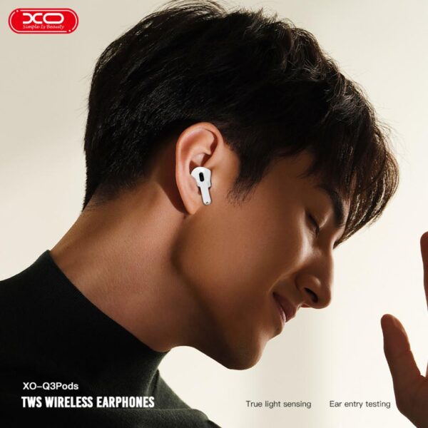 xoq3b.jpg XO Q3Pods Bluetooth Ακουστικά (3ης γενιάς με Αισθητήρα Αυτιού Και Λειτουργία Ασύρματης Φόρτισης)