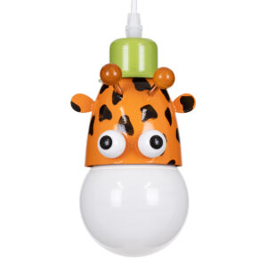GIRAFFE 00638 Παιδικό Κρεμαστό Φωτιστικό Οροφής με Ντουί 1 x E27 AC 220-240V IP20 - Πολύχρωμο - Μ12 x Π10.5 x Υ13.5cm