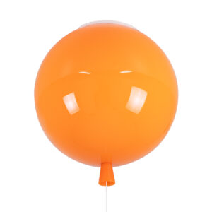 BALLOON 00650 Παιδικό Φωτιστικό Οροφής με Ντουί 1 x E27 AC 220-240V IP20 - Πορτοκαλί - Μ30 x Π30 x Υ33cm