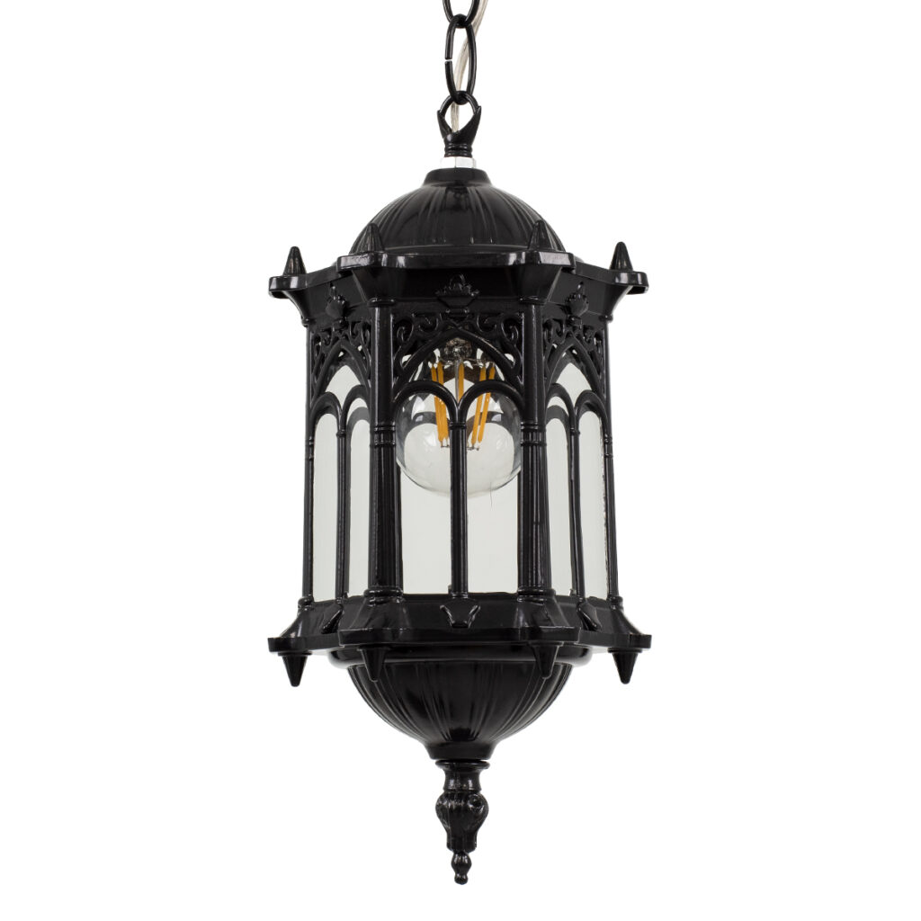 DARCY 00655 Vintage Κρεμαστό Φωτιστικό Οροφής με Ντουί 1 x E27 AC 220-240V IP20 - Μαύρο - Μ15.5 x Π15.5 x Υ32.5cm