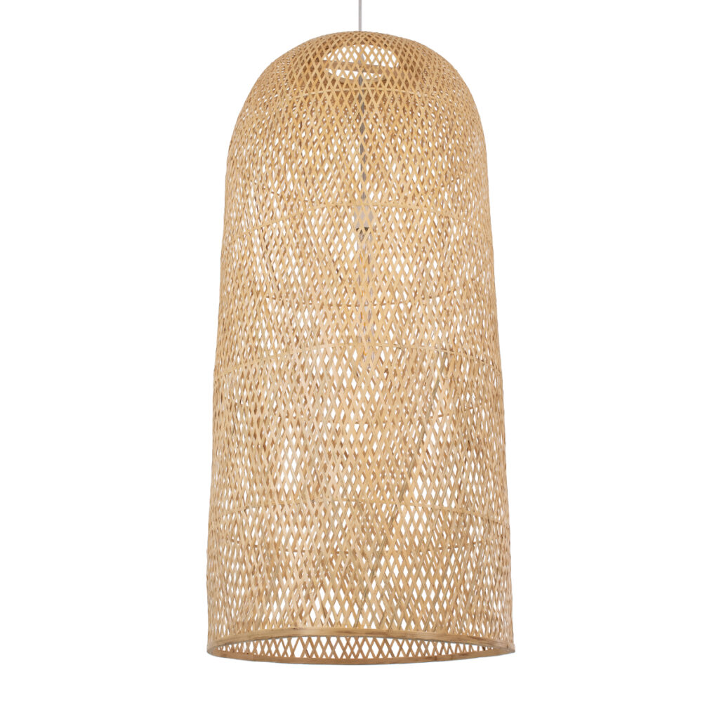 CALERO 00671 Boho Κρεμαστό Φωτιστικό Οροφής με Ντουί 1 x E27 AC 220-240V IP20 - Μπεζ - Μ50 x Π50 x Y110cm