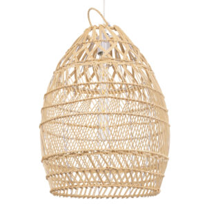 TAHITI 00710 Boho Κρεμαστό Φωτιστικό Οροφής με Ντουί 1 x E27 AC 220-240V IP20 - Μπεζ - Μ38 x Π38 x Υ50cm