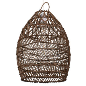 TAHITI 00711 Boho Κρεμαστό Φωτιστικό Οροφής με Ντουί 1 x E27 AC 220-240V IP20 - Καφέ - Μ38 x Π38 x Υ50cm