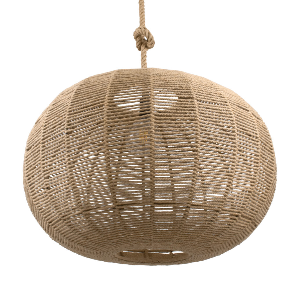 MANDALA 00732 Boho Κρεμαστό Φωτιστικό Οροφής με Ντουί 1 x E27 AC 220-240V IP20 - Μπεζ - Μ80 x Π80 x Υ60cm