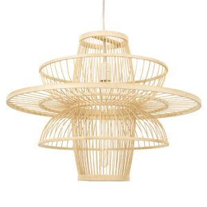 BALI 00862 Boho Κρεμαστό Φωτιστικό Οροφής με Ντουί 1 x E27 AC 220-240V IP20 - Μπεζ - Μ60 x Π60 x Υ45cm