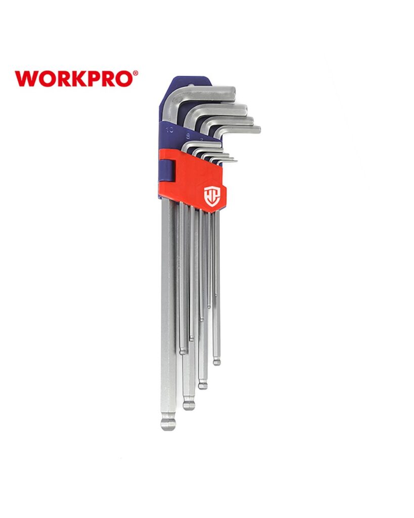 ΑΛΛΕΝ ΚΛΕΙΔΙΑ ΜΠΙΛΙΑΣ ΜΑΚΡΥΑ ΣΕΤ 9 τμχ WP222007 WORKPRO (PROFI) (ΚΑΡΤΕΛΑ)