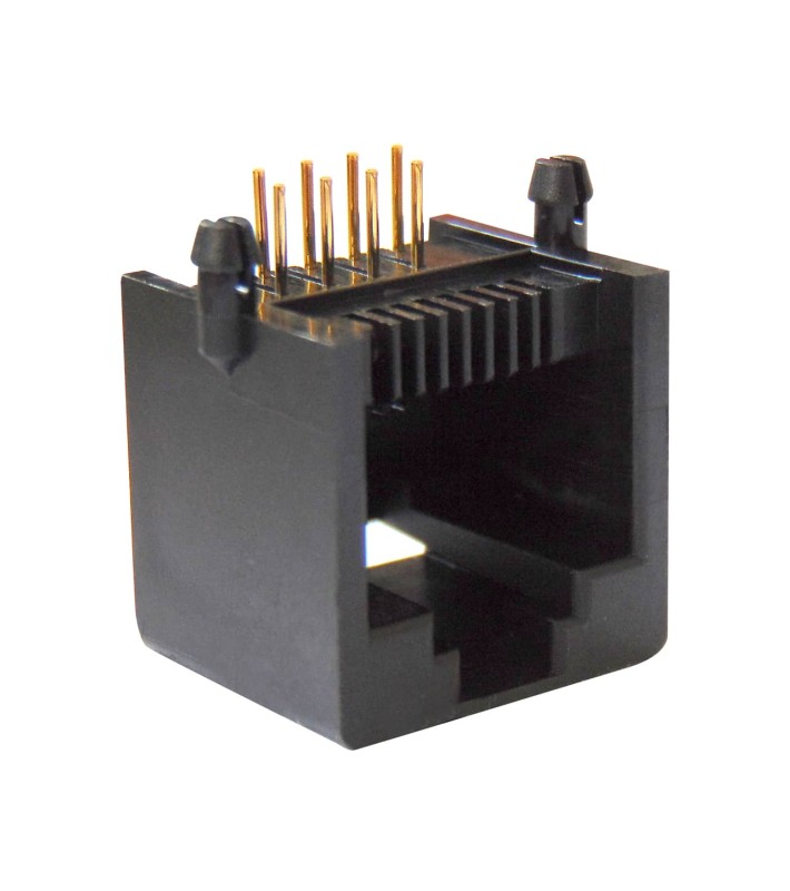 Βύσμα δικτύου CZT YH-55-05 8P8C θηλυκό κάθετο PCB