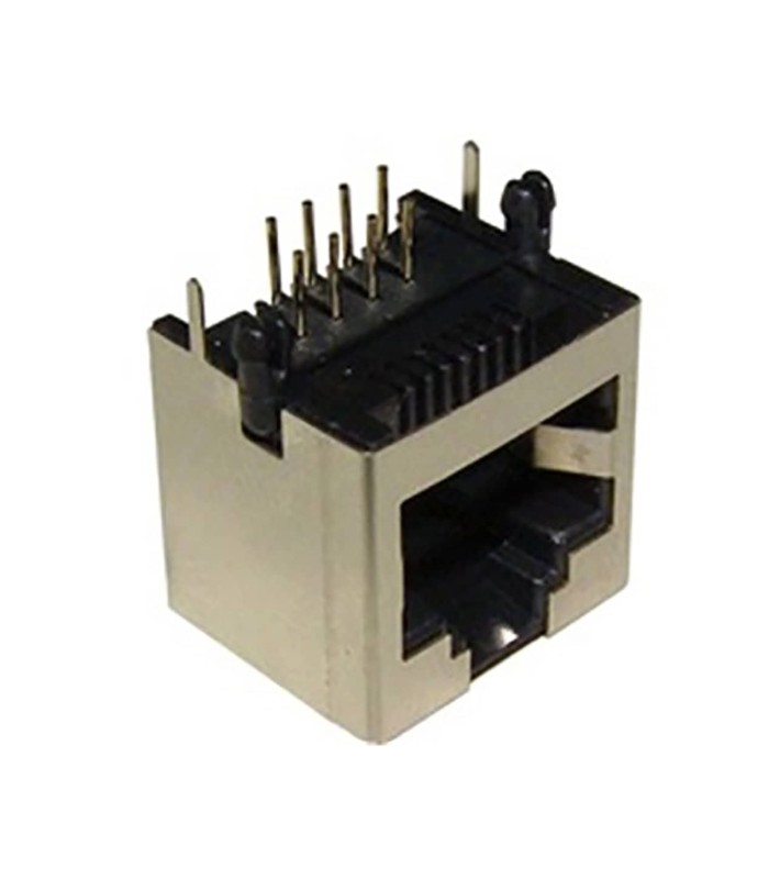 Βύσμα δικτύου CZT YH-55-11 8P8C θηλυκό κάθετο PCB θωρακισμένο