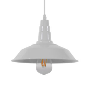 RAY 01044 Vintage Κρεμαστό Φωτιστικό Οροφής με Ντουί 1 x E27 AC 220-240V IP20 - Λευκό - Μ26 x Π26 x Υ25cm