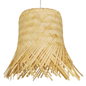 HAWAII 01103 Boho Κρεμαστό Φωτιστικό Οροφής με Ντουί 1 x E27 AC 220-240V IP20 - Μπεζ - Μ40 x Π40 x Y43cm