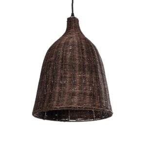 BAHAMAS 01367 Boho Κρεμαστό Φωτιστικό Οροφής με Ντουί 1 x E27 AC 220-240V IP20 - Καφέ - Μ30 x Π30 x Υ40cm