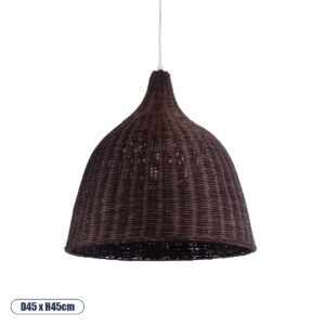 BAHAMAS 01368 Boho Κρεμαστό Φωτιστικό Οροφής με Ντουί 1 x E27 AC 220-240V IP20 - Καφέ - Μ45 x Π45 x Υ45cm