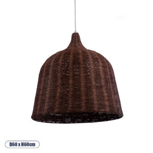 BAHAMAS 01369 Boho Κρεμαστό Φωτιστικό Οροφής με Ντουί 1 x E27 AC 220-240V IP20 - Καφέ - Μ60 x Π60 x Υ60cm