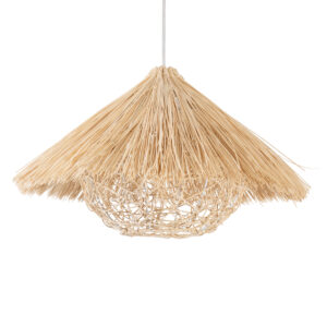 CHEOPE 01599 Boho Κρεμαστό Φωτιστικό Οροφής με Ντουί 1 x E27 AC 220-240V IP20 - Μπεζ - Μ45 x Π45 x Υ35cm