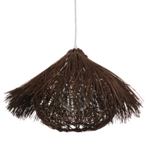 CHEOPE 01600 Boho Κρεμαστό Φωτιστικό Οροφής με Ντουί 1 x E27 AC 220-240V IP20 - Καφέ - Μ50 x Π50 x Y30cm