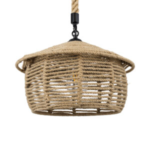 SPIRIT 01607 Boho Κρεμαστό Φωτιστικό Οροφής με Ντουί 1 x E27 AC 220-240V IP20 - Μπεζ - Μ35 x Π35 x Y30cm