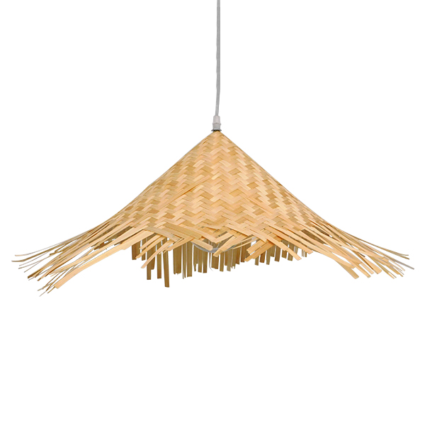RICEHAT 01666 Boho Κρεμαστό Φωτιστικό Οροφής με Ντουί 1 x E27 AC 220-240V IP20 - Μπεζ - Μ70 x Π70 x Y25cm