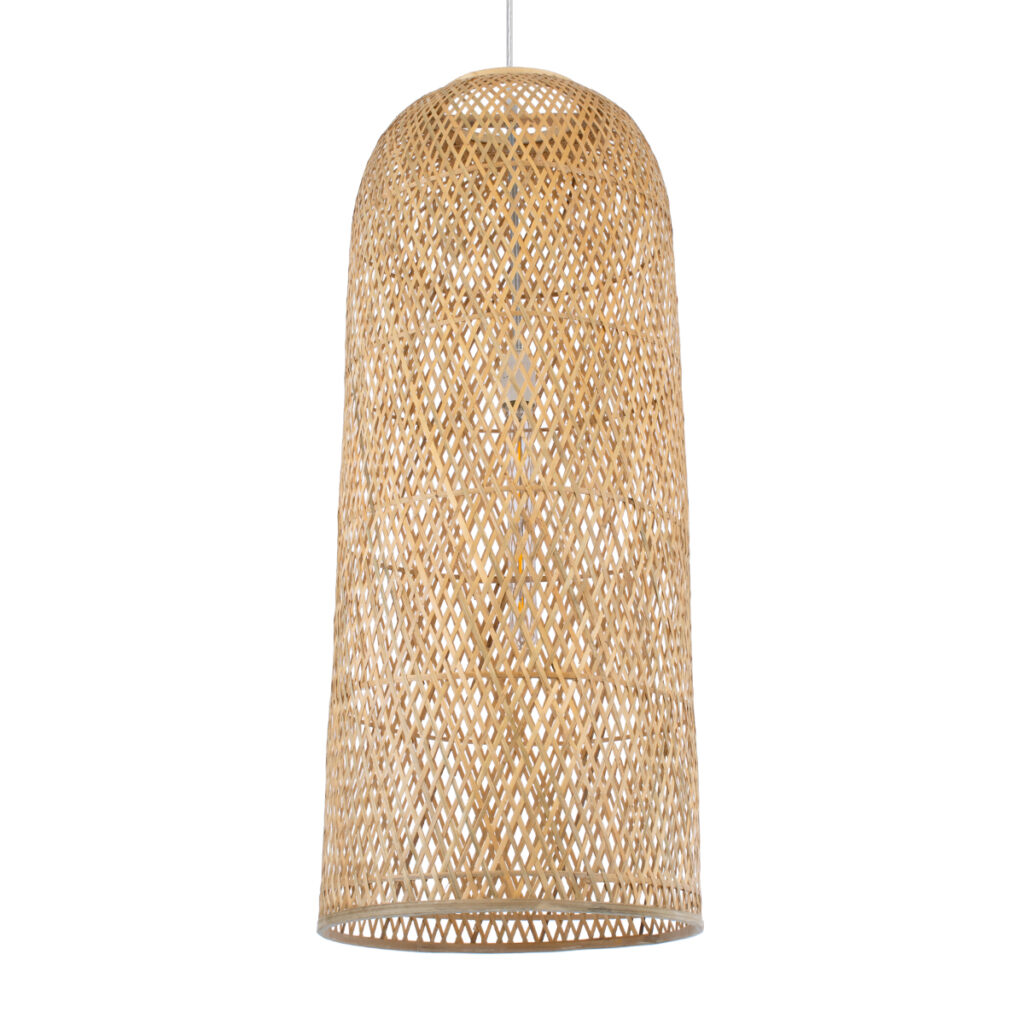 CALERO 01712 Boho Κρεμαστό Φωτιστικό Οροφής με Ντουί 1 x E27 AC 220-240V IP20 - Μπεζ - Μ40 x Π40 x Υ90cm