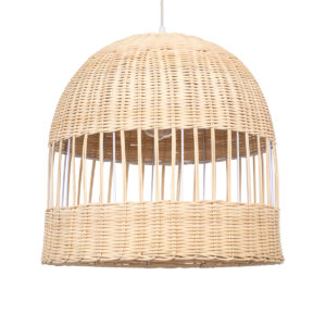 LUCIA 01725 Boho Κρεμαστό Φωτιστικό Οροφής με Ντουί 1 x E27 AC 220-240V IP20 - Μπεζ - Μ40 x Π40 x Y34cm