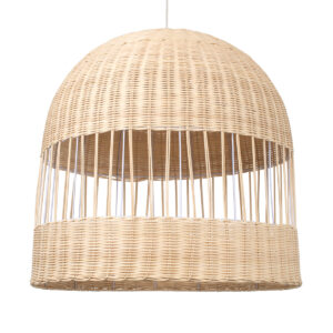 LUCIA 01726 Boho Κρεμαστό Φωτιστικό Οροφής με Ντουί 1 x E27 AC 220-240V IP20 - Μπεζ - Μ60 x Π60 x Y60cm