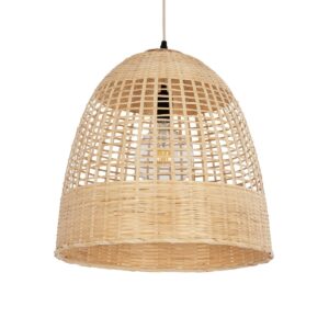BORA-BORA 01735 Boho Κρεμαστό Φωτιστικό Οροφής με Ντουί 1 x E27 AC 220-240V IP20 - Μπεζ - Μ42 x Π42 x Υ44cm