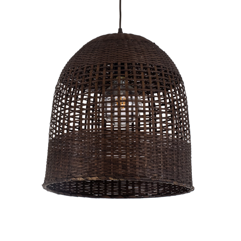 BORA-BORA 01736 Boho Κρεμαστό Φωτιστικό Οροφής με Ντουί 1 x E27 AC 220-240V IP20 - Καφέ - Μ42 x Π42 x Y44cm