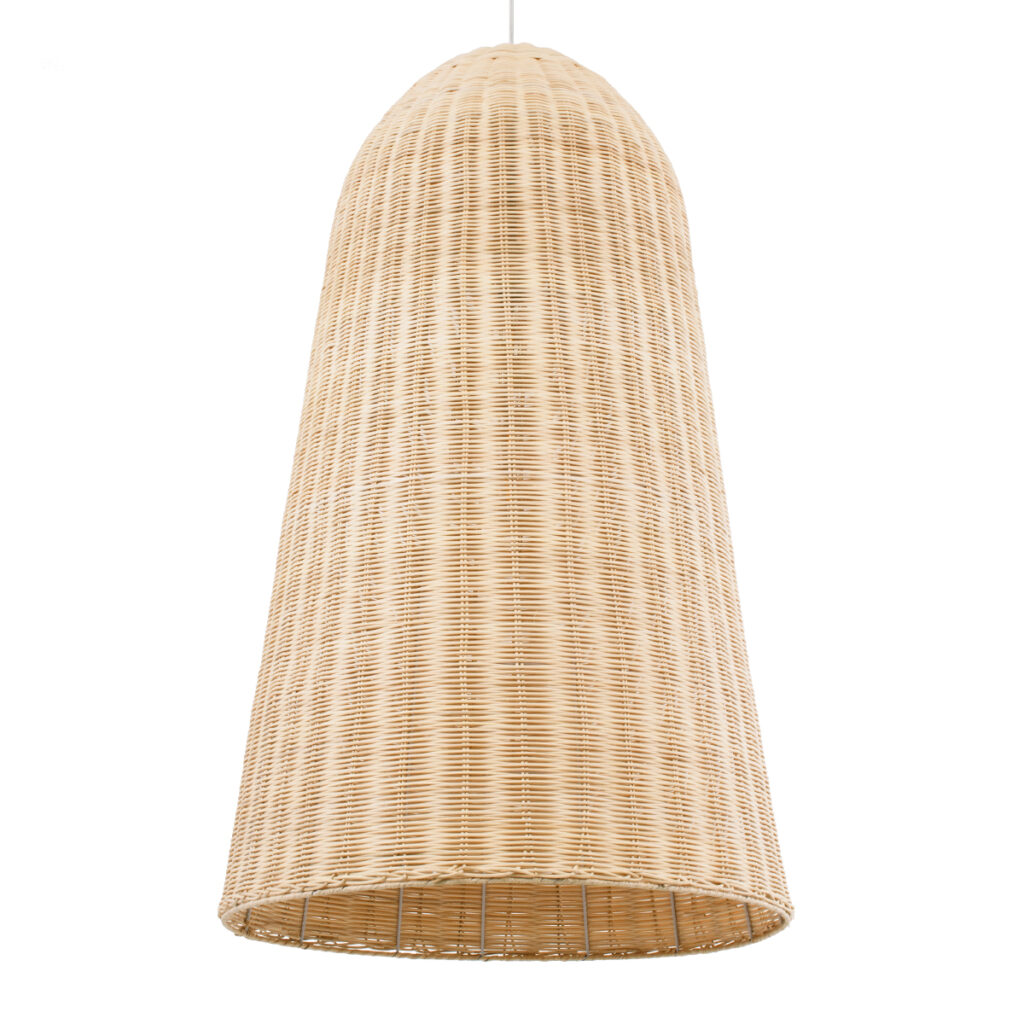 FAROL 01746 Boho Κρεμαστό Φωτιστικό Οροφής με Ντουί 1 x E27 AC 220-240V IP20 - Μπεζ - Μ60 x Π60 x Y100cm