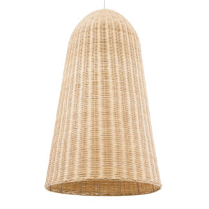 FAROL 01746 Boho Κρεμαστό Φωτιστικό Οροφής με Ντουί 1 x E27 AC 220-240V IP20 - Μπεζ - Μ60 x Π60 x Y100cm