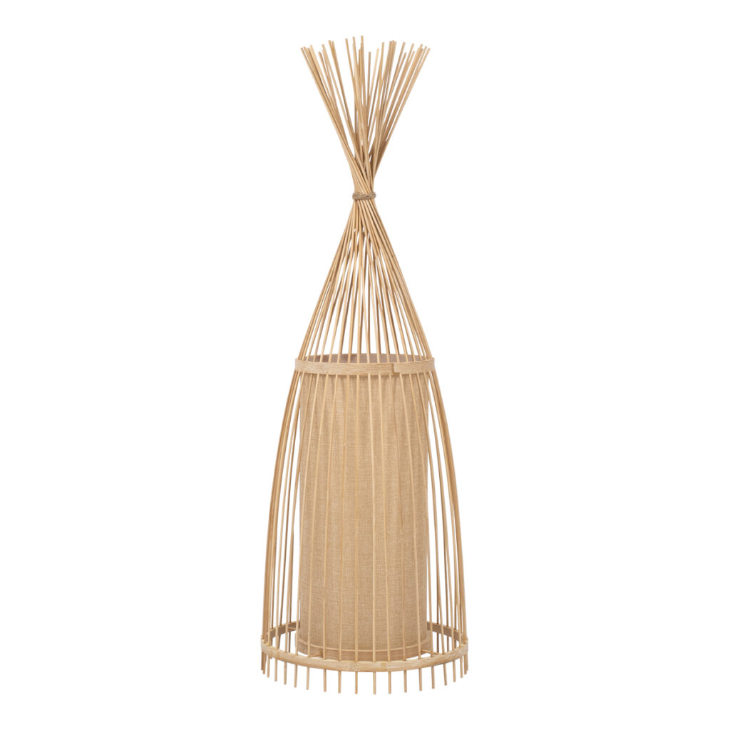AZORES 01753 Boho Επιδαπέδιο Φωτιστικό με Ντουί 1 x E27 AC 220-240V IP20 - Μπεζ - Μ30 x Π30 x Υ90cm