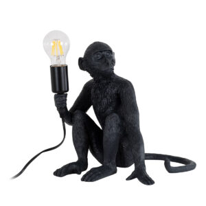 APES 01807 Μοντέρνο Επιτραπέζιο Φωτιστικό Πορτατίφ με Ντουί 1 x E27 AC 220-240V IP20 - Μαύρο - Μ30 x Π27 x Υ30cm