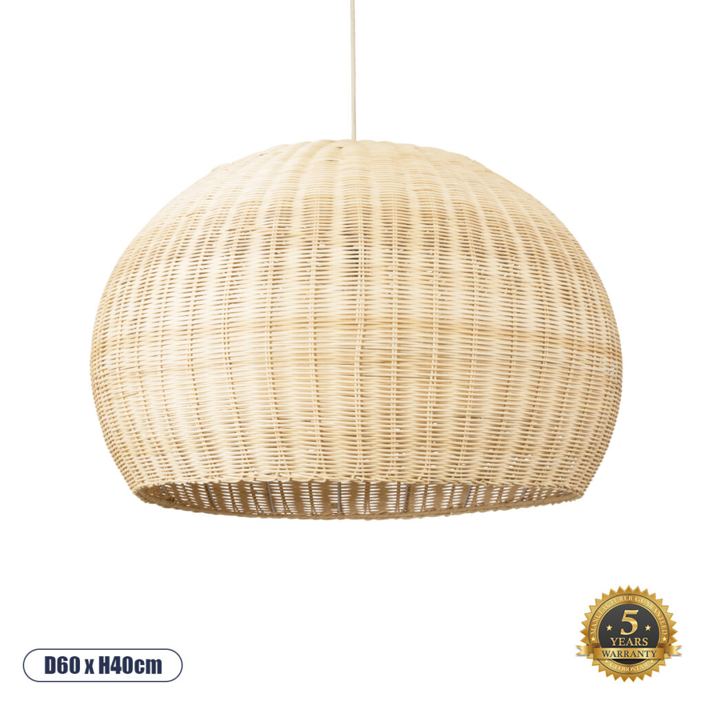 RAITO 01825 Boho Κρεμαστό Φωτιστικό Οροφής με Ντουί 1 x E27 AC 220-240V IP20 - Μπεζ - Μ60 x Π60 x Υ40cm