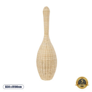 PARADIS 01843 Boho Επιδαπέδιο Φωτιστικό με Ντουί 1 x E27 AC 220-240V IP20 - Μπεζ - Μ30 x Π30 x Υ100cm