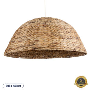 MANGATA 01848 Boho Κρεμαστό Φωτιστικό Οροφής με Ντουί 1 x E27 AC 220-240V IP20 - Καφέ - Μ90 x Π90 x Υ40cm
