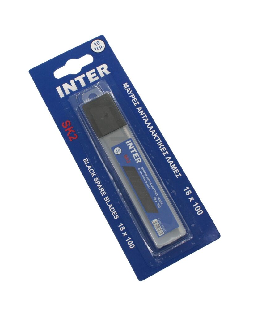 ΛΕΠΙΔΙΑ ΜΟΚΕΤΩΝ INTER 18mm ΜΑΥΡΑ ( 7 εγκοπών) SK2 ΣΕΤ 10τμχ (758611)
